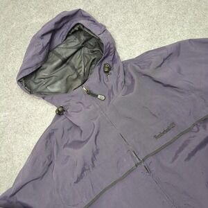 Timberland‎ Weathergear Hooded Jacket Purple Nylon Full Zip Size S